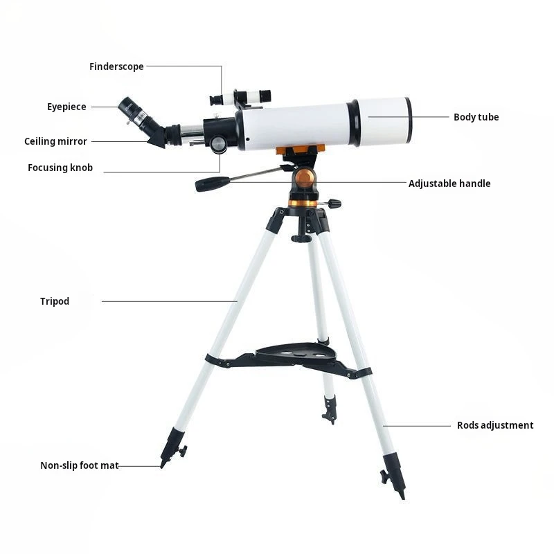 50080 Astronomical Telescope, Large Aperture, High Power HD Astronomical Telescope, Stargazing Moon Adult Telescope
