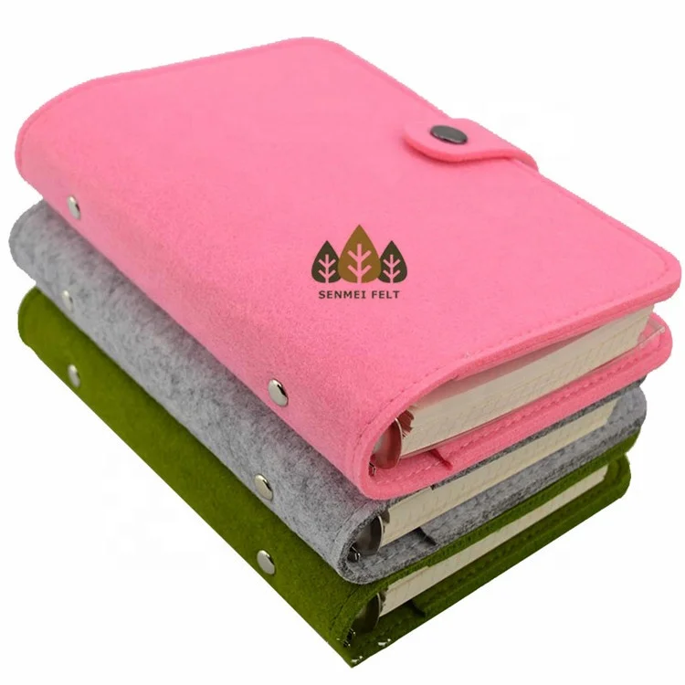 
A4 A5 A6 Detachable handmade wool Felt cover travel diary Photo Albums for 3 Ring Binder 