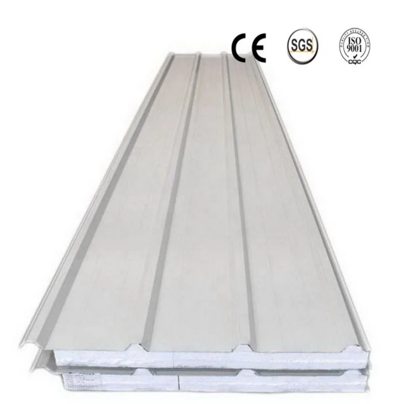 Soundproof Insulated Steel 50mm EPS Sandwich Panel isolation polyurethane EPS foam sandwitch panel for Wall machine line