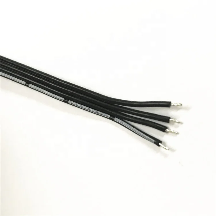 OEM black flat cable JR Futaba/Dupont 4P connector 24awg 4 core 30cm