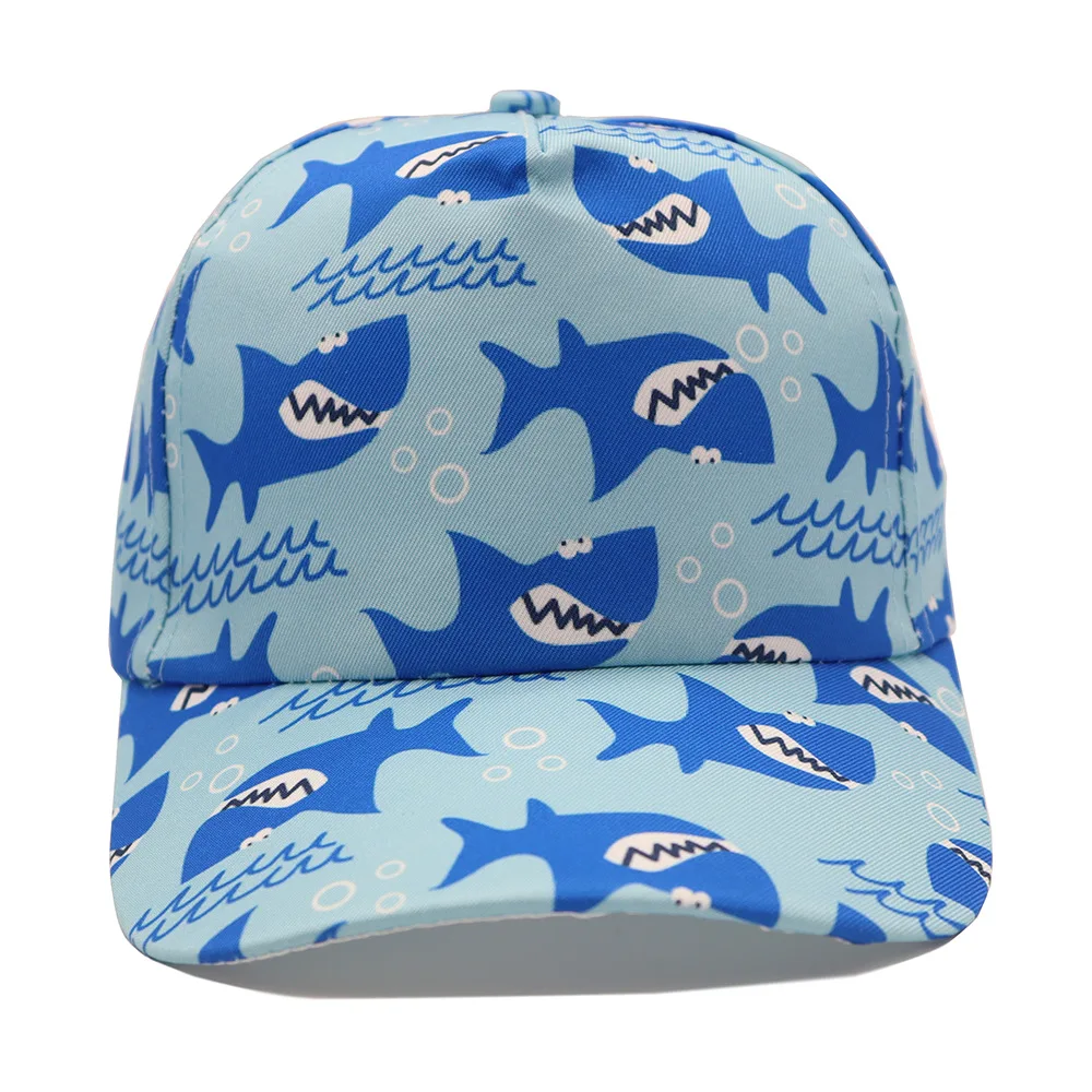 Fashion cartoon digital print 5 panel caps cute baby toddler child kid baseball cap custom print embroidery logo peaked cap
