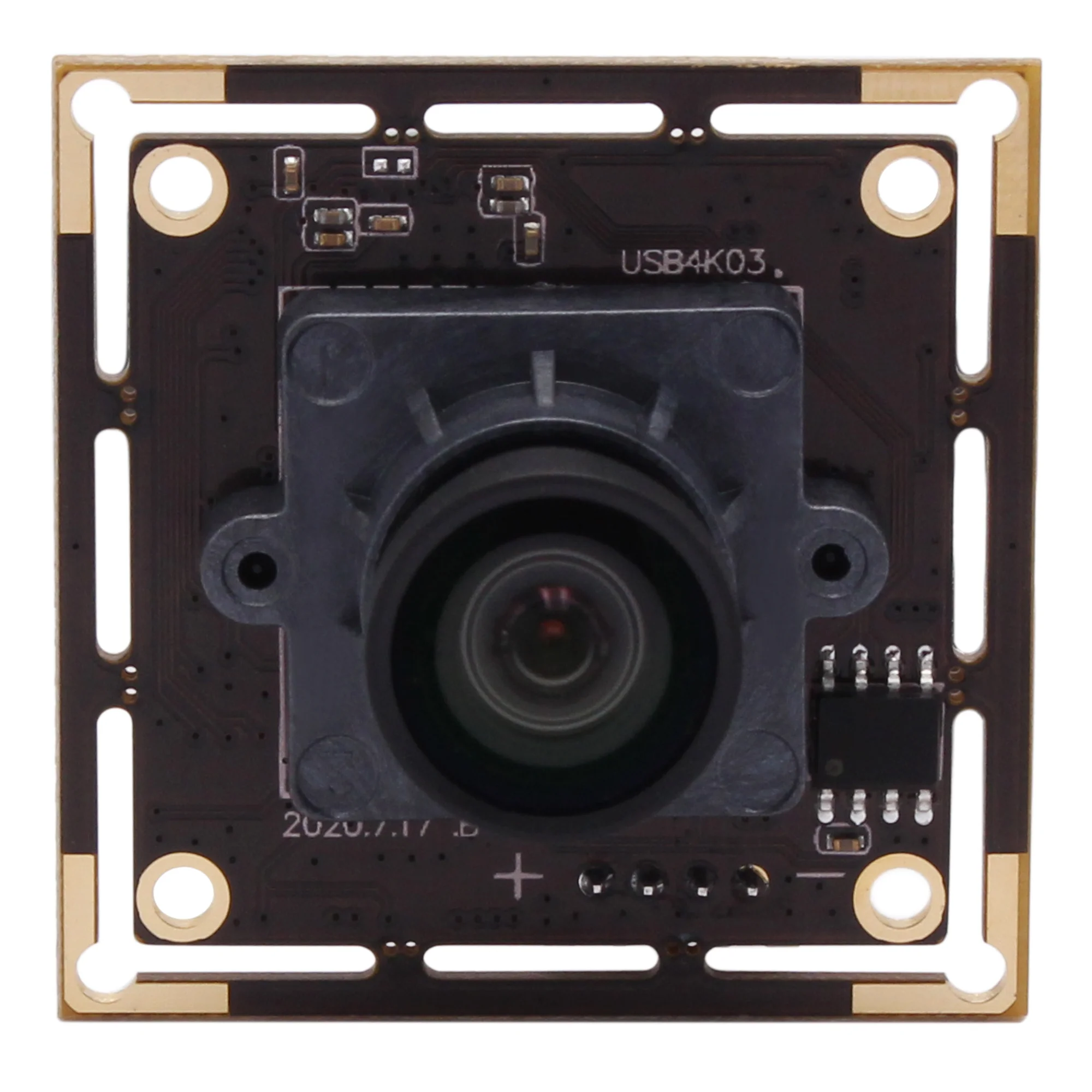 ELP IMX415 Mini 4K Camera Module USB 3840X2160 30FPS with No Distortion Lens for Face Identification Capturing USB4K03-LC1100