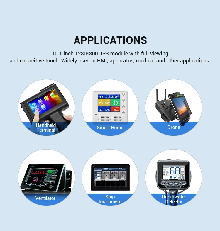 
Factory Custom 7 inch Capacitive Touch Panel IIC Interface GT911 Touch controller 7