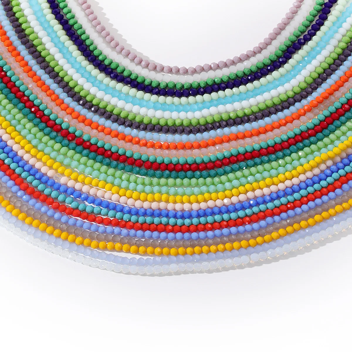 Wholesale Bulk Crystal Glass Beads 3/4/6/8/mm Loose Beads Transparent Diy Crystal Beads for Jewelry Making