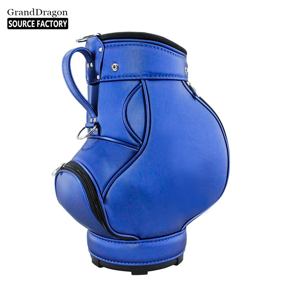 New Design Customized PU Leather Golf Pouch Holder Caddy  Bag