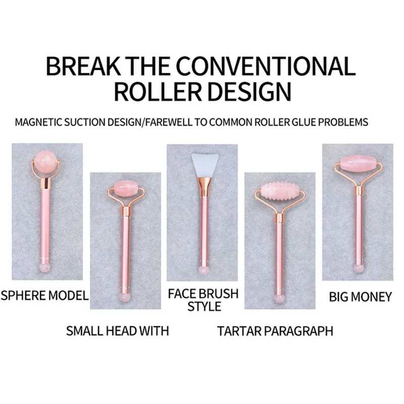
Factory Supply Chinese Jade Facial Roller Detachable Jade Roller 