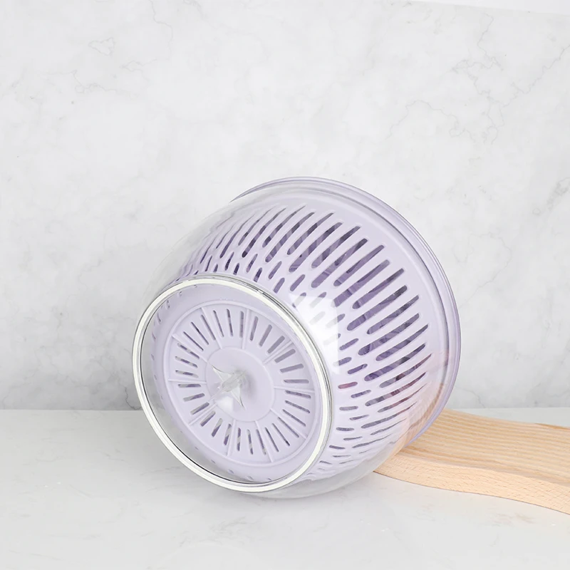 5L Salad Dryer Spinners with Vegetable Basket Household Fruit Dehydrator Drainer Manual Washer for Kitchen