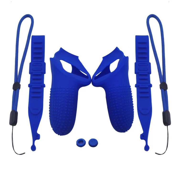 Чехол для контроллера Oculus Quest 2 с ремешками, набор из 8 силиконовых защитных чехлов для джойстика Quest 2