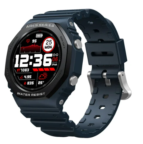 2022 latest product zeblaze ares 2 Smart watch Amazon express hot selling IP68 waterproof smart wearable heart rate smartwatch