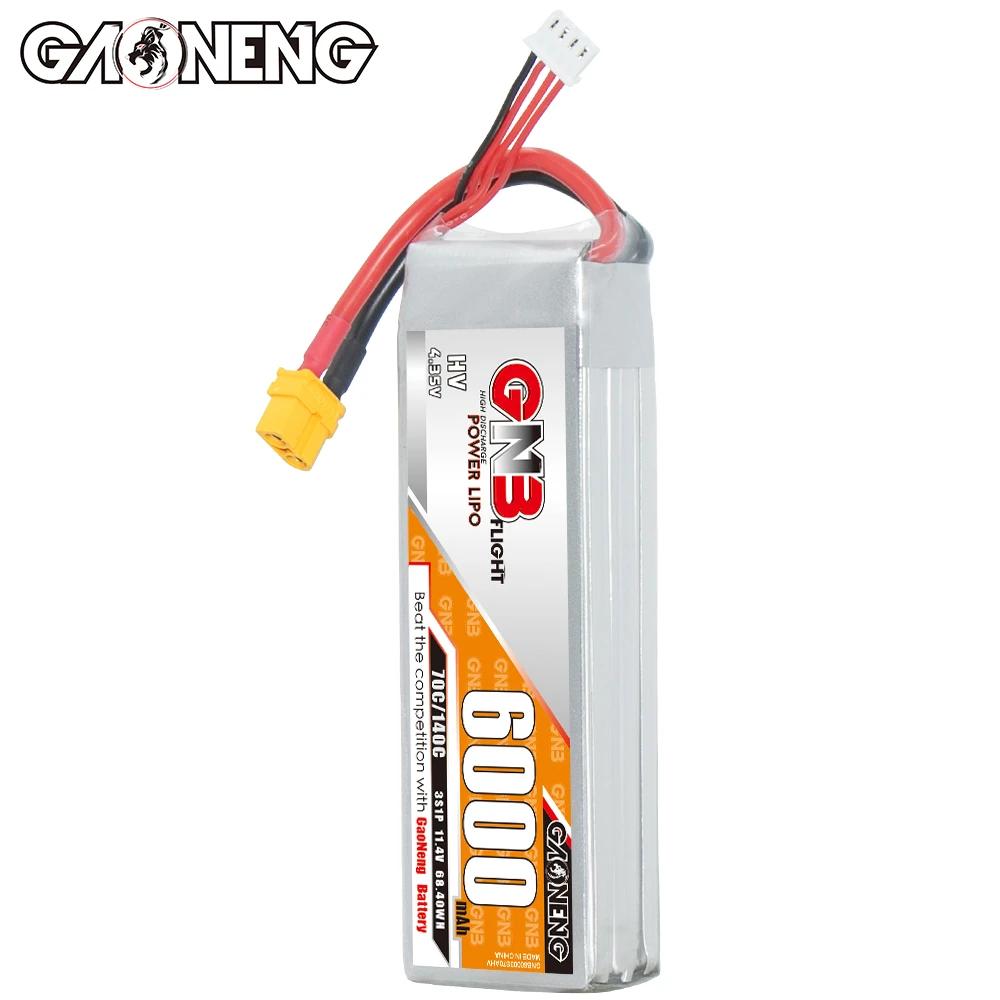GNB GAONENG 6000 мАч 3S 11 4 в 70C 140C LiHV XT60 RC LiPo аккумулятор Радиоуправляемый автомобиль Дрон радиоуправляемая лодка