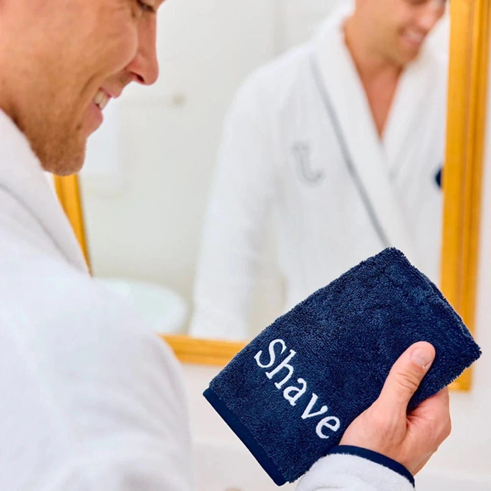 cotton white hand face shave sauna towel steam barber towel hot towel