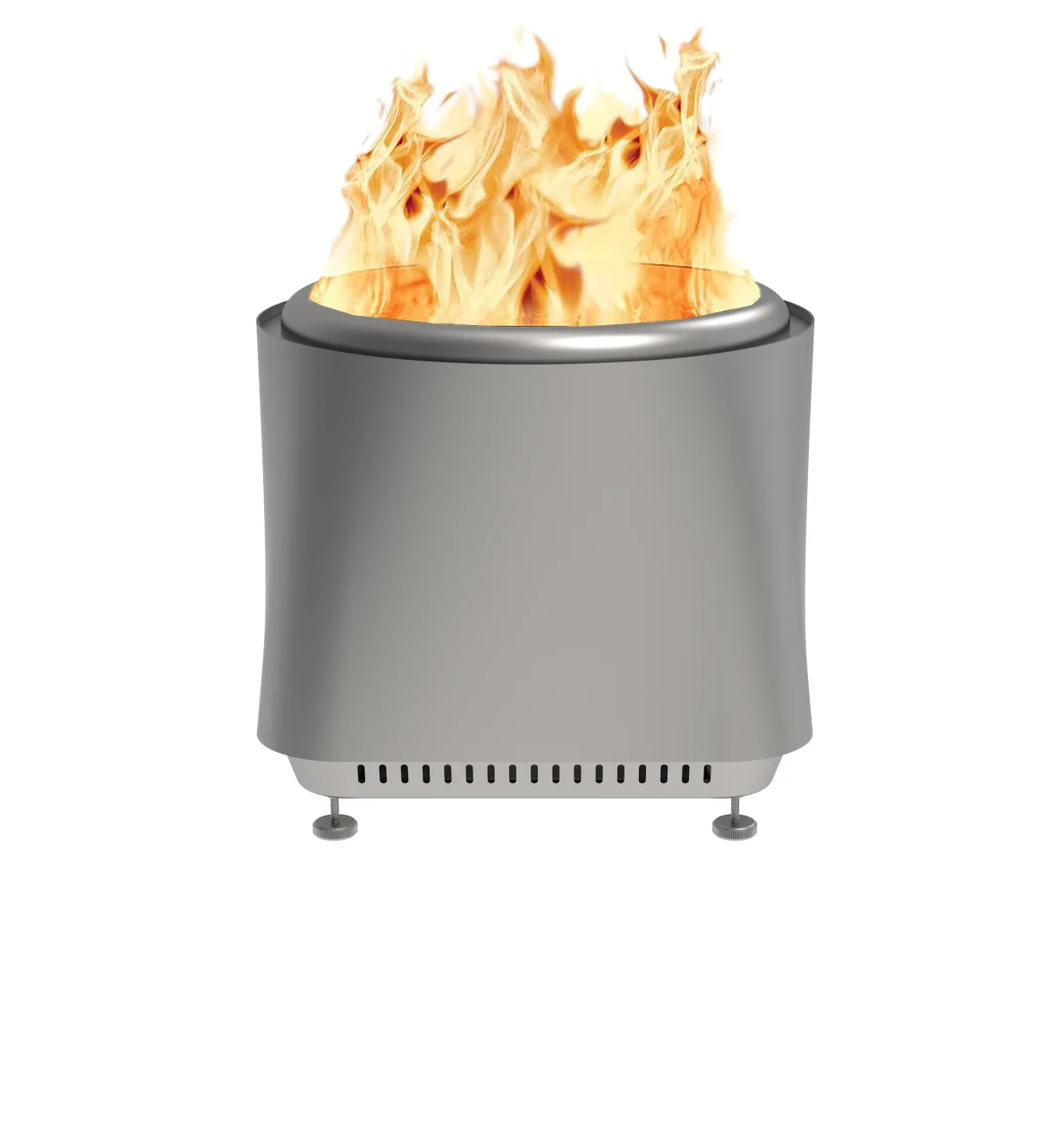 Large Stainless Steel Bonfire Smokeless Patio Stove,Portable Bonfire Fire Pit,Fire Table for Outdoor Camping Garden Patio Picnic