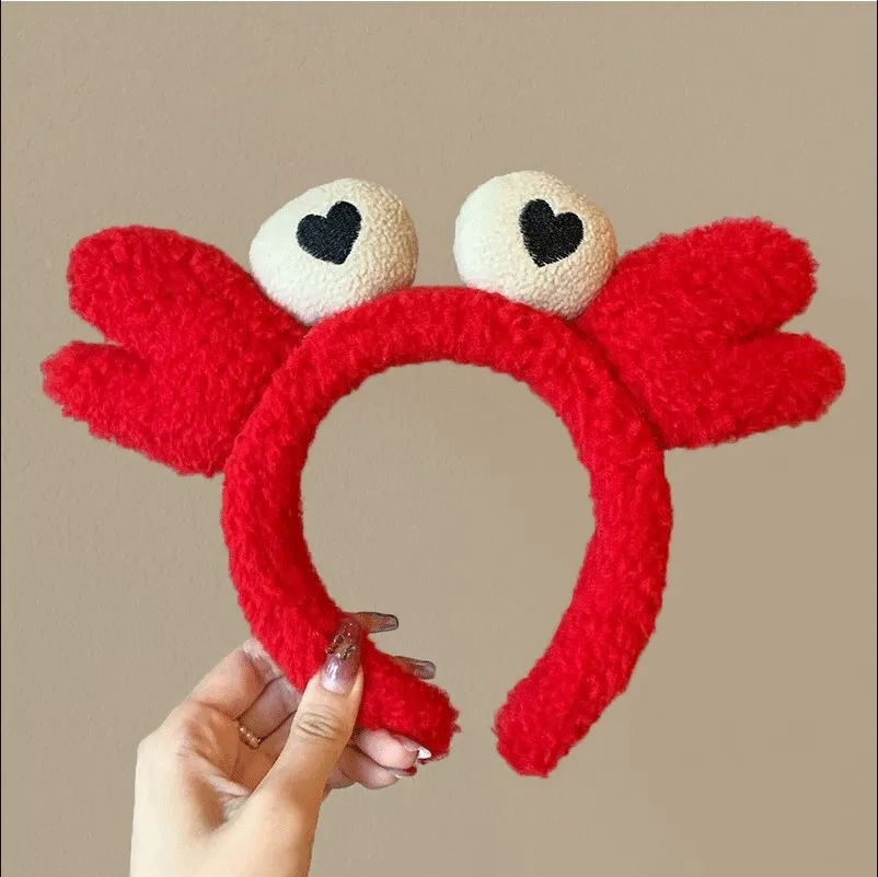 Wholesale Cute Frog Plush Headband Wash Face Make Up Sweet Headband