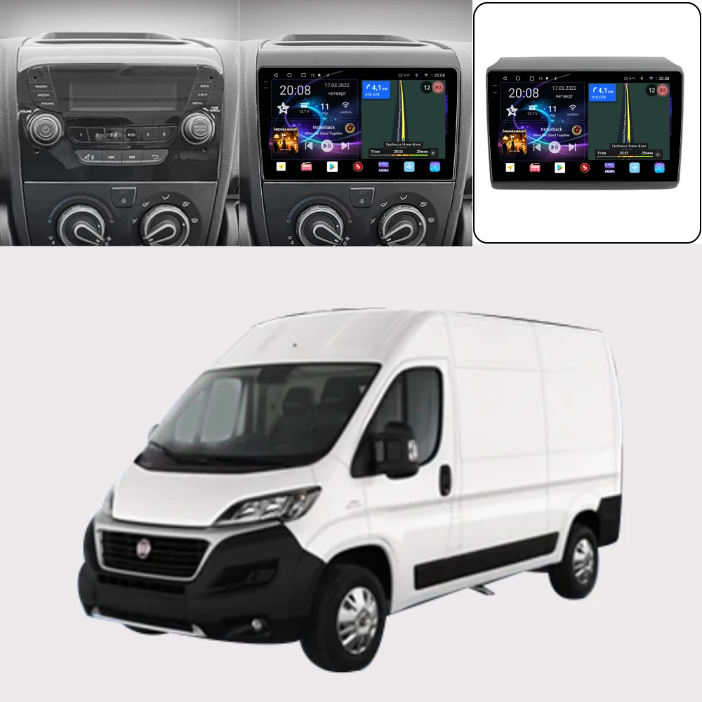 Penhui Android Car DVD  Player for Fiat Ducato 3 2011 - 2022 For Peugeot Boxer 2 2011 - 2022 For Citroen Jumper 2 2011 - 2022 Ra
