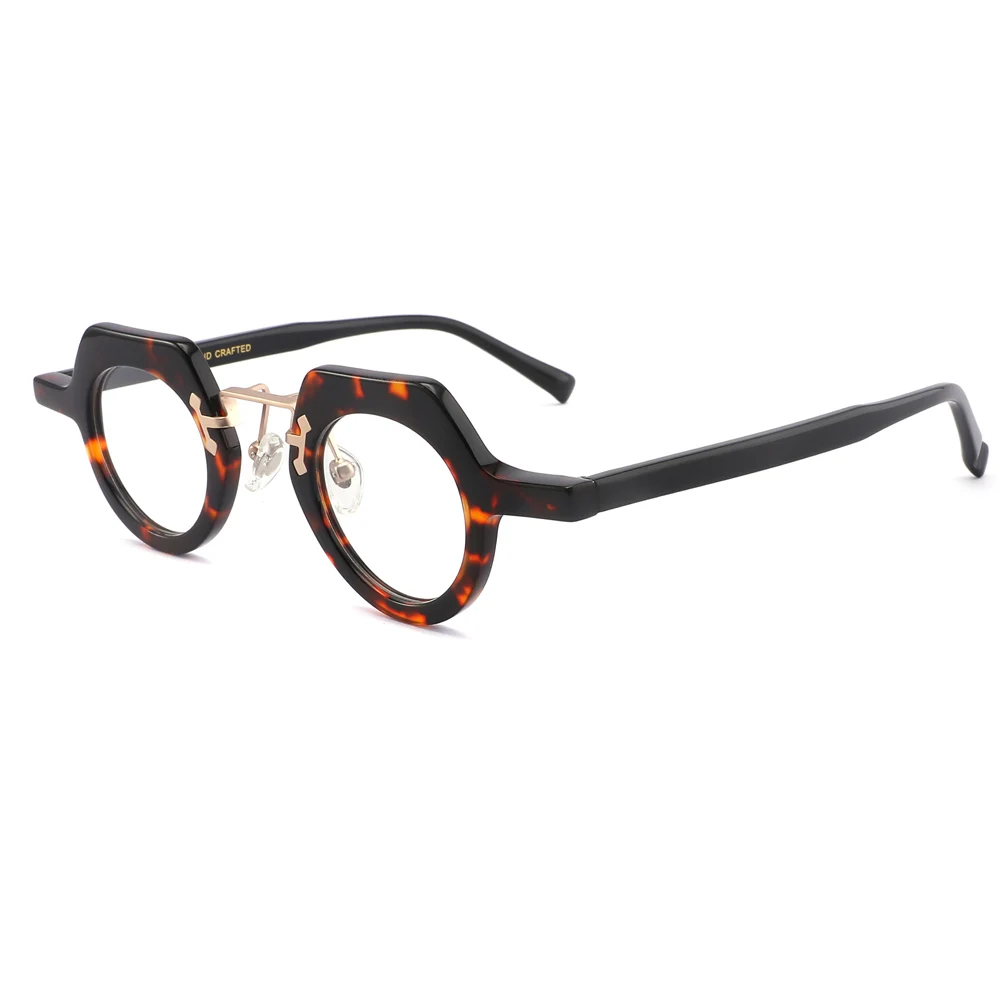 High Quality Men Style Sheets Eyeglasses Transparent Designer Prescription Glasses Eyewear Acetate Optical Frames
