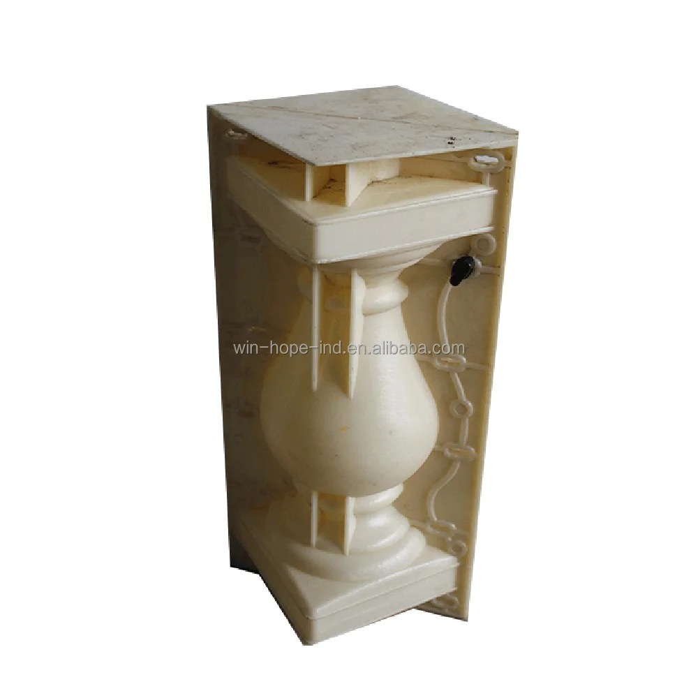  ABS resin mold plastic concrete railing pillar mould for sale balusters pillar mould custom plastic mold for sale fence pillar plastic concrete mold for sale