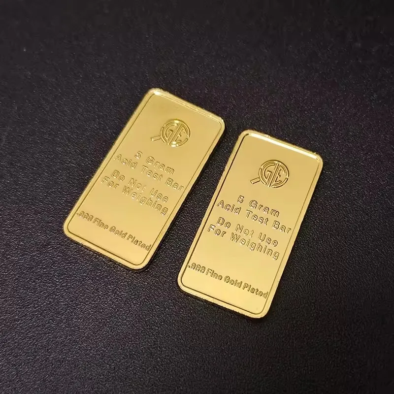 Brass Copper Blank for Engraving Independence Day Items Custom Metal USA Decoration gold plated bar