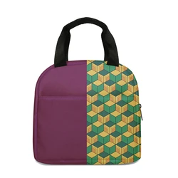 Demon Slayer Kimetsu no Yaiba Kamado Tanjirou Agatsuma Zenitsu Tomioka Giyuu Lunch box bag Japanese Anime Insulated Lunch Bag