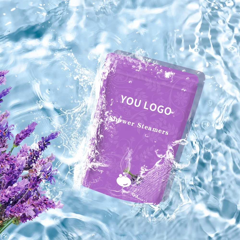 OEM Custom Shower Bombs Gift Set Organic Rose Lavender Essential Oil Aromatherapy Bath Bombs Shower Steamers