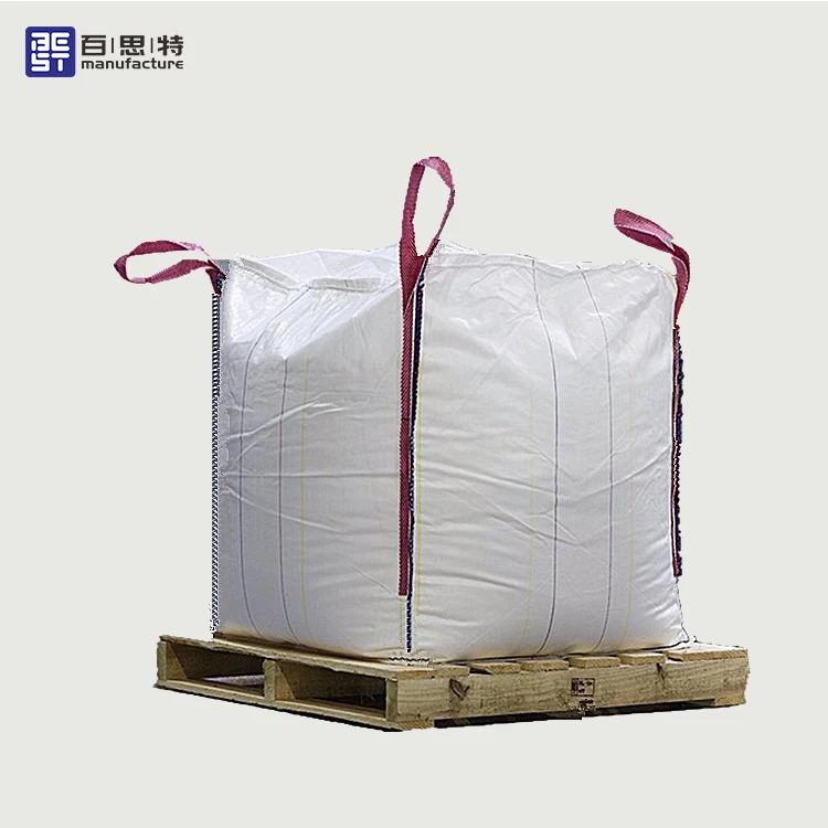Jumbo Bag Loading Container System Aggregate 1 Ton 2 Ton 3000kg Duffle Top Pp 100% Virgin PP Bulk Bags 500-3000kg Antistatic 5:1