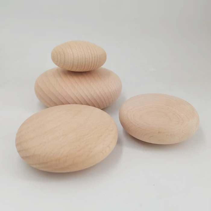 Wooden Rocks for Painting DIY Toy Wooden Dot Mandala Dotting Pebble Tools Kit Various sizes