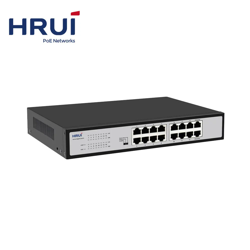Новый сетевой петля сигнализации VLAN 16-портовый гигабитный