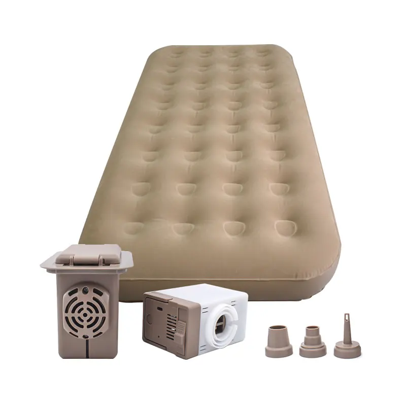 Factory supply fast inflatable deflated mattress electric built-in pump USB interface storage type air mattress pump