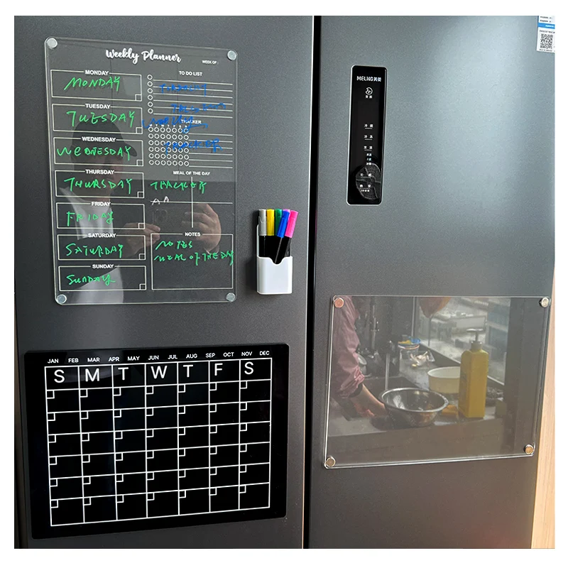 Заводской календарь на холодильник прозрачный акриловый календарь на холодильник магнитный календарь