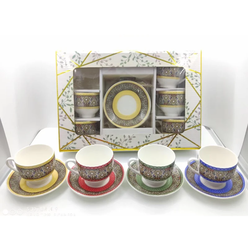 Jebena Ethiopian Eritrean Art Coffee Cawa Cup And Plate Set Angel Arts Porcelain For Coffee Ceremony saudi arabic