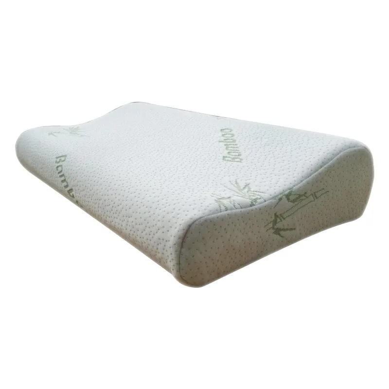 
Back side sleeper firm support healthy bamboo memory foam bed pillow 