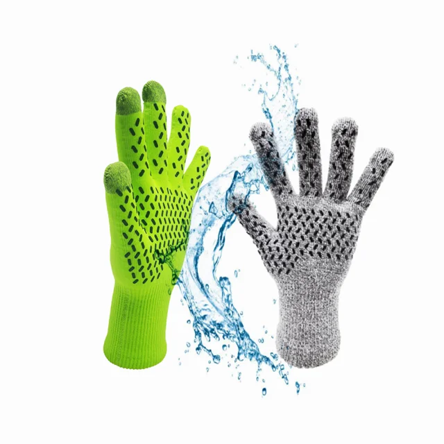 five fingers silicone grip waterproof gloves motorcycle  waterproof guante gloves waterproof Hi-vis for fishing snowboarding