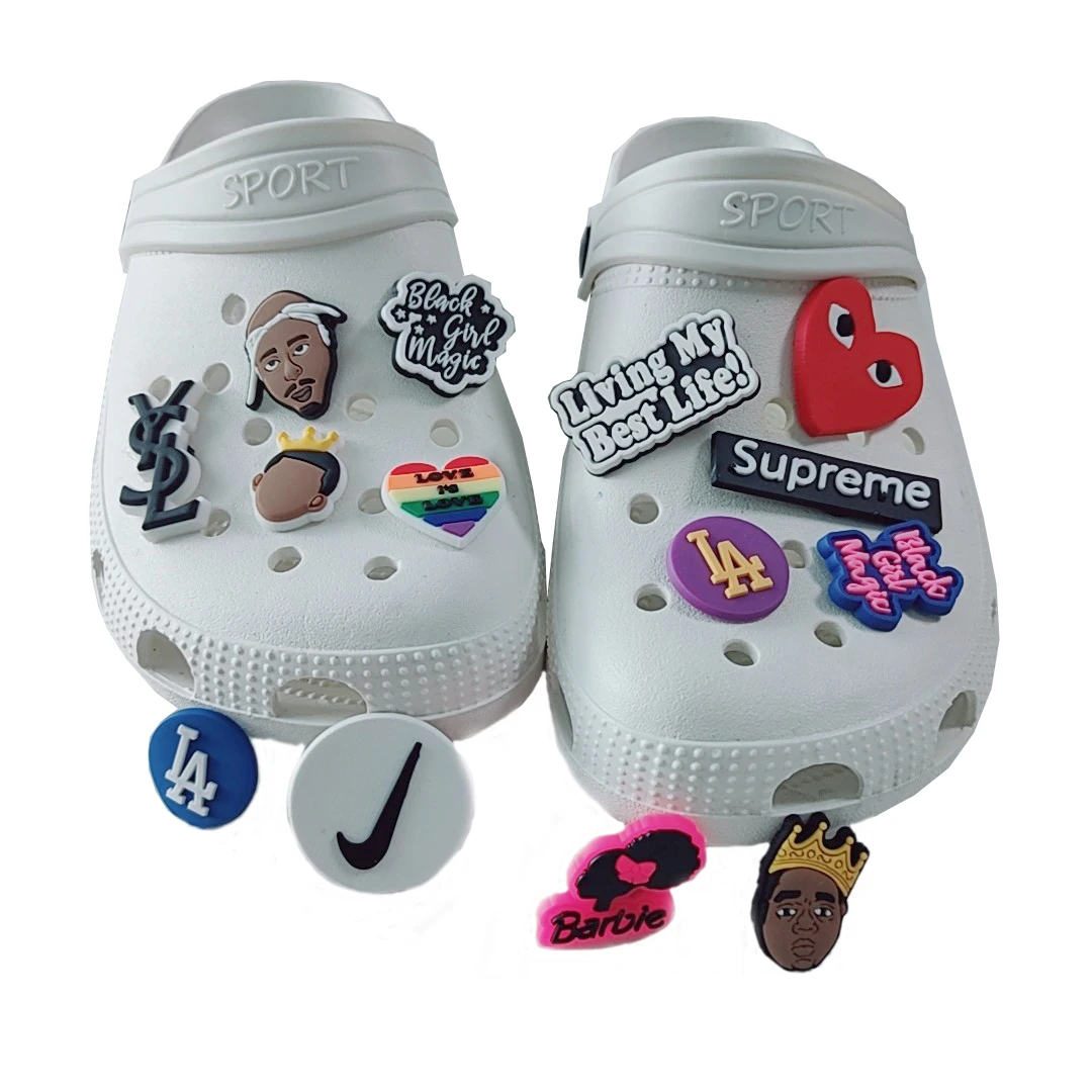 
Custom Designer Clog Shoe Charm Black Girl Magic Shoe Charms for Croc Shoe and Kids Gift 