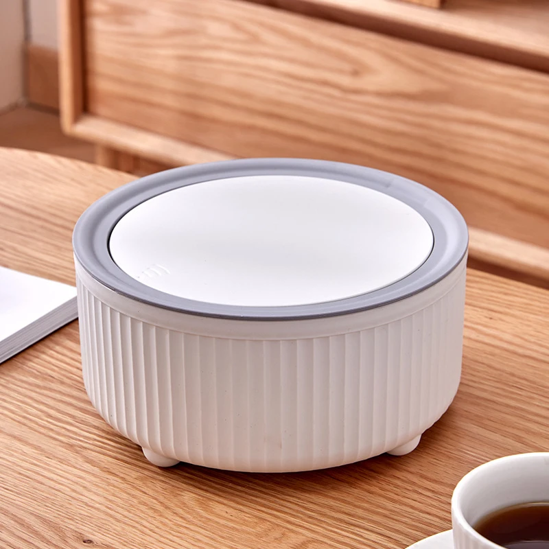 Home Desktop Table Waste Bin Bathroom Garbage Basket Plastic Mini office white trash can decorative