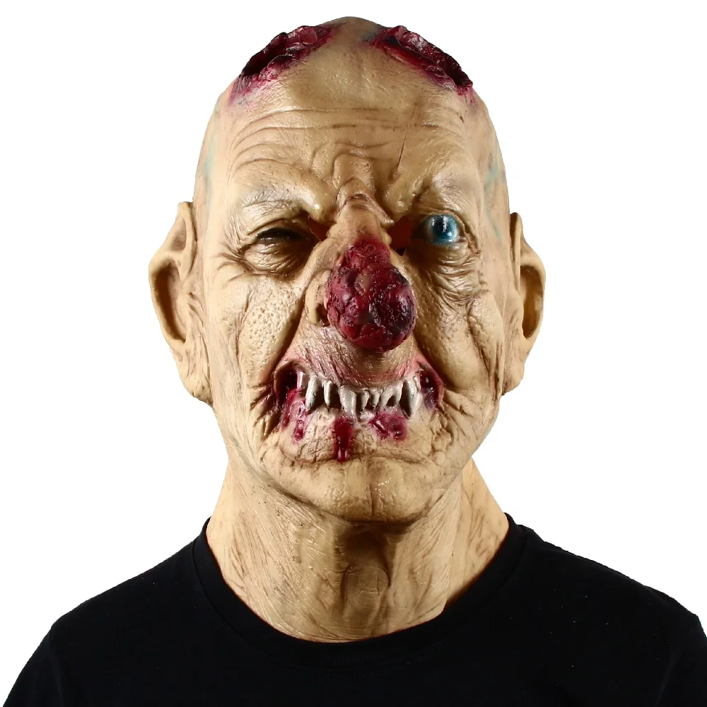Big Nose Horror Latex Mask Goblin Costume Party Cosplay Props Scary Clown Mask for Halloween