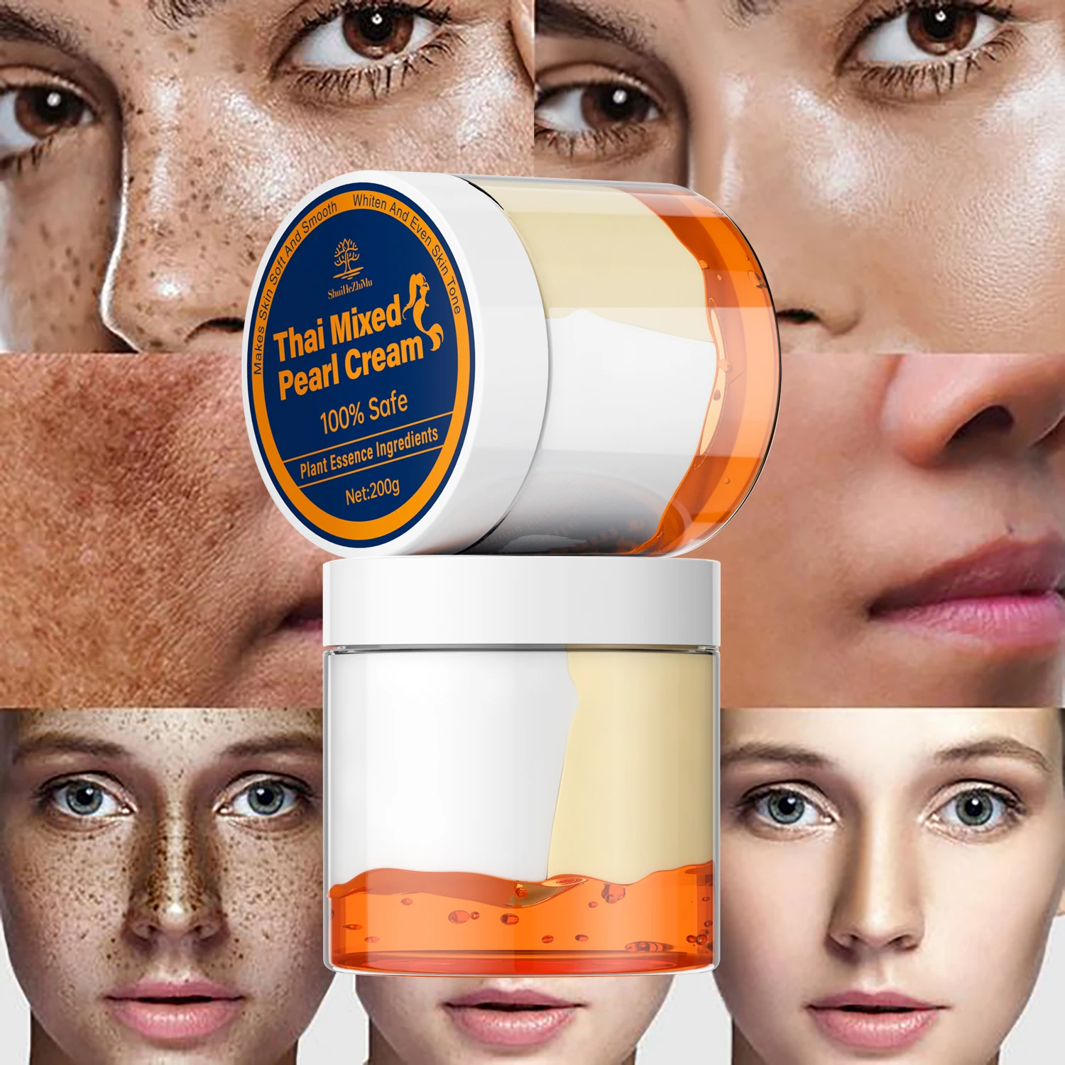 Whitening Cream Thai Mixed Pearl Cream Fast Lightening Whitening Face Beauty Day and Night Bulk Creams