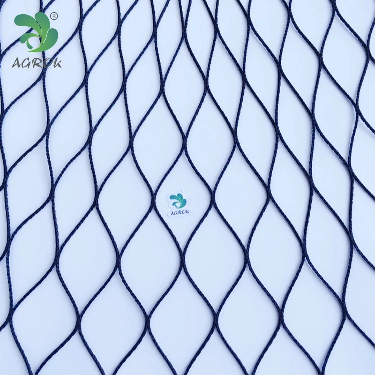 AGROK 50mmsq Big Mesh Polyester/Nylon Knotless Fish Farming Net Raschel Net Africa Sponge Net