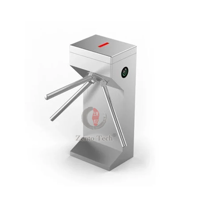 Outdoor Rfid Card Reader Security Electronic Tripod Turnstile Gate Mechanism with QR Code for Gym