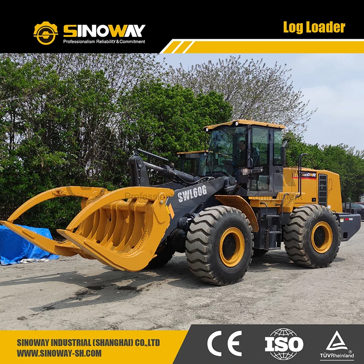 Logging equipment self loading log truck log loader for sale