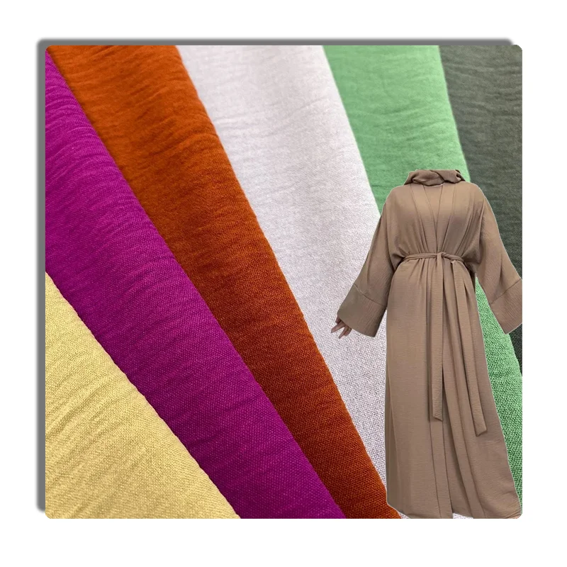 Wholesale 180D CEY PD CRUSH crinkle cey crepe airflow good quality for DUBAI fabric textile for garment 100% POLYESTER