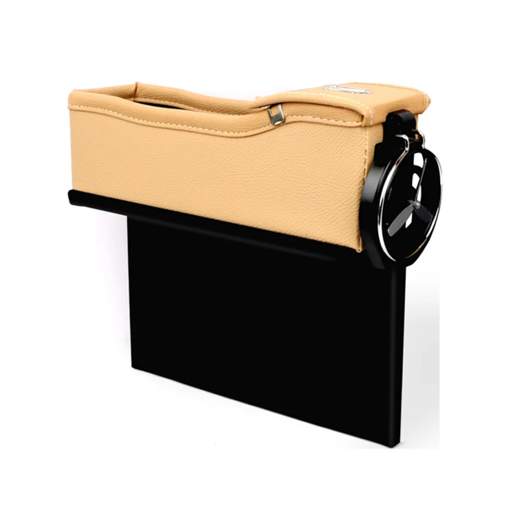 Car console side seat clearance stuffing box with cup holder car storage box