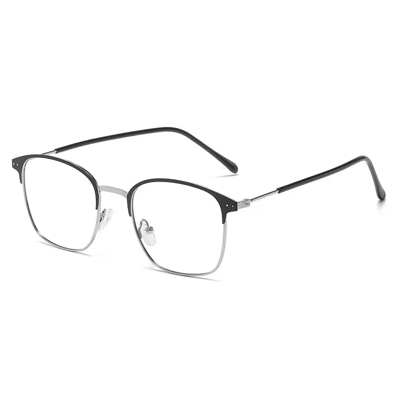 New Popular Fashion Big Square Frame Computer Anti Blue Light Blocking Glasses Photochromic Glasses Chameleon Eyewear