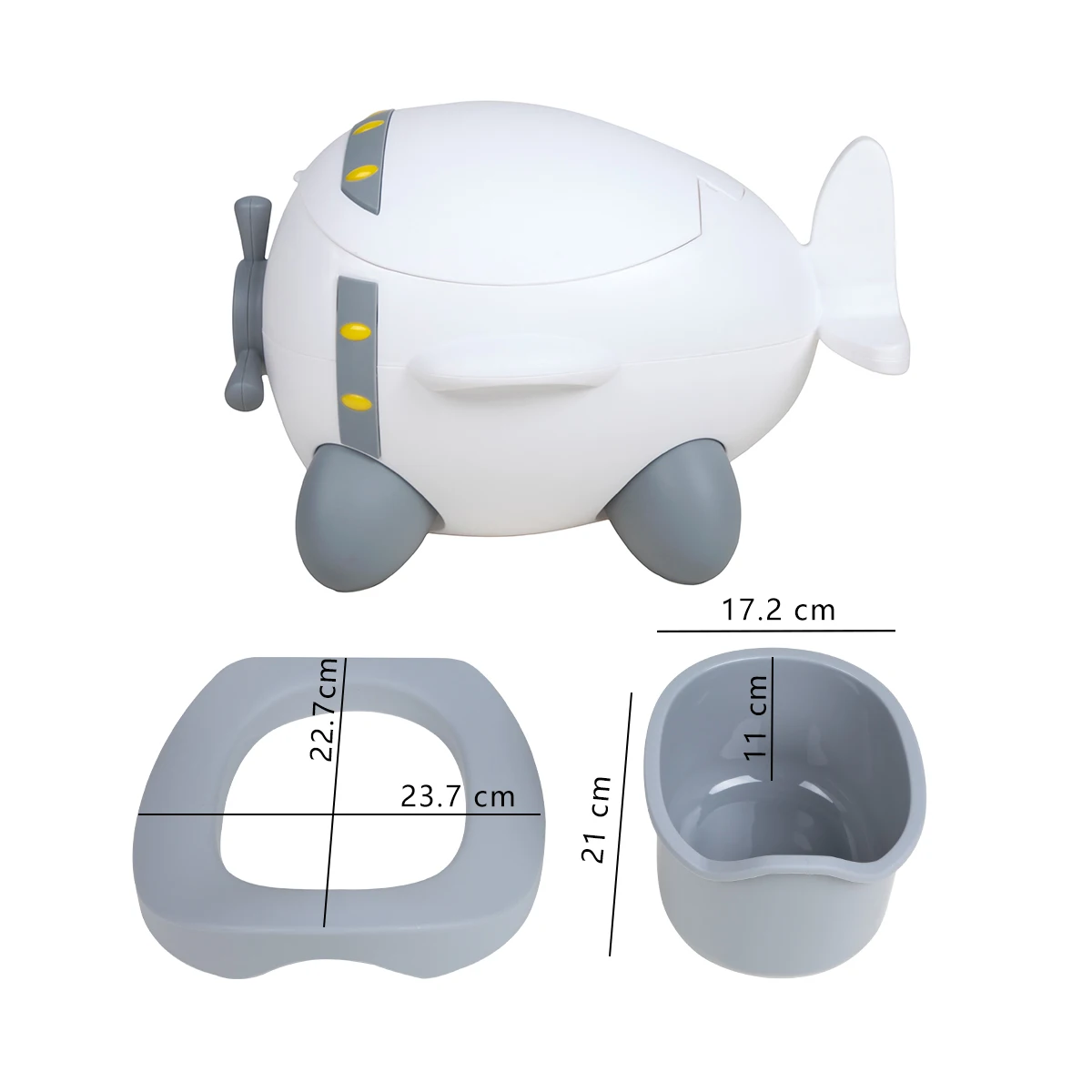 Plane design baby potty products custom potty training seat for kids toilet trainer chair with soft cushion child potty