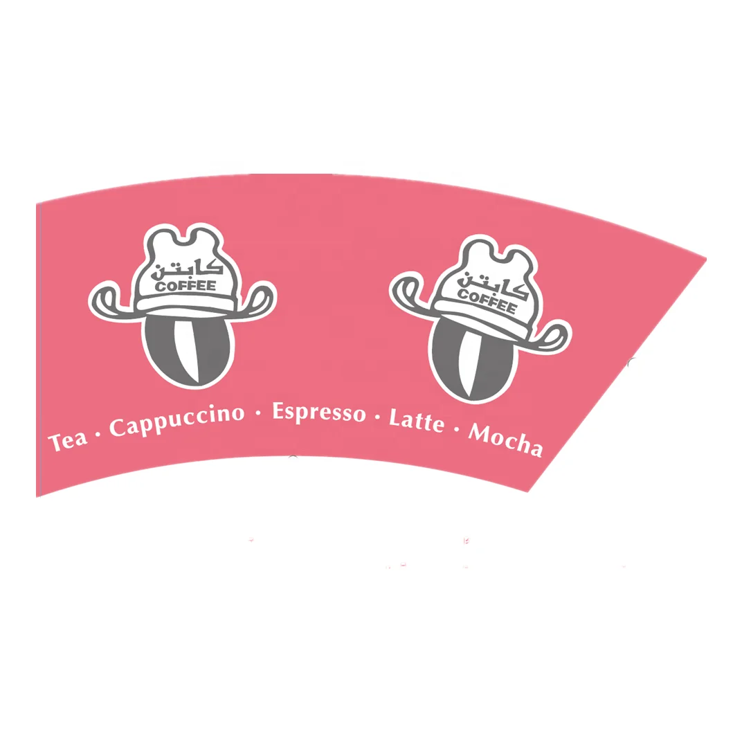 
free sample eco friendly disposable cup paper raw materials fan blanks paper for cup making 