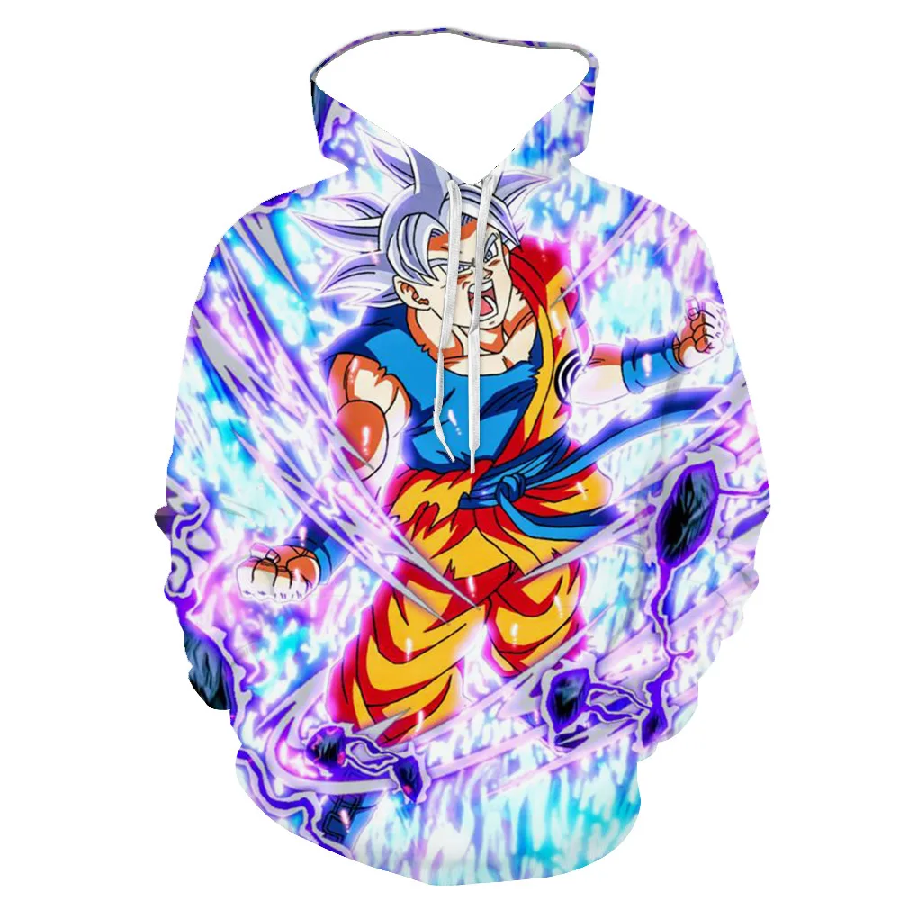 Аниме толстовки с капюшоном одна деталь 3D мужские Hoodi Camisa Дракон Ropa костюмы Dragon Ball Z Одежда