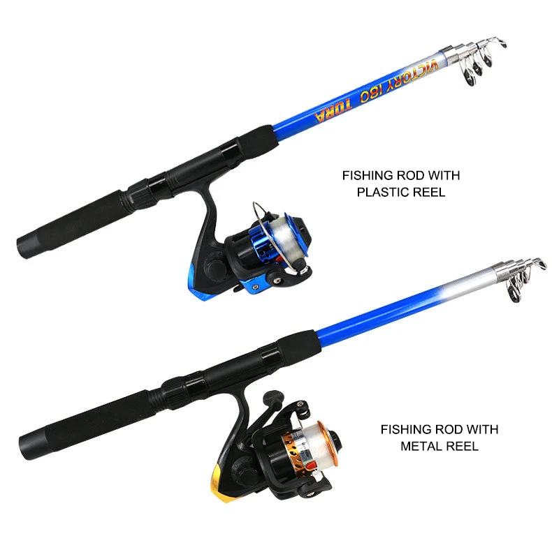 Factory 1.8m spin olta seti lure fishing rod and reel combo full set saltwater beginner with carrier bag