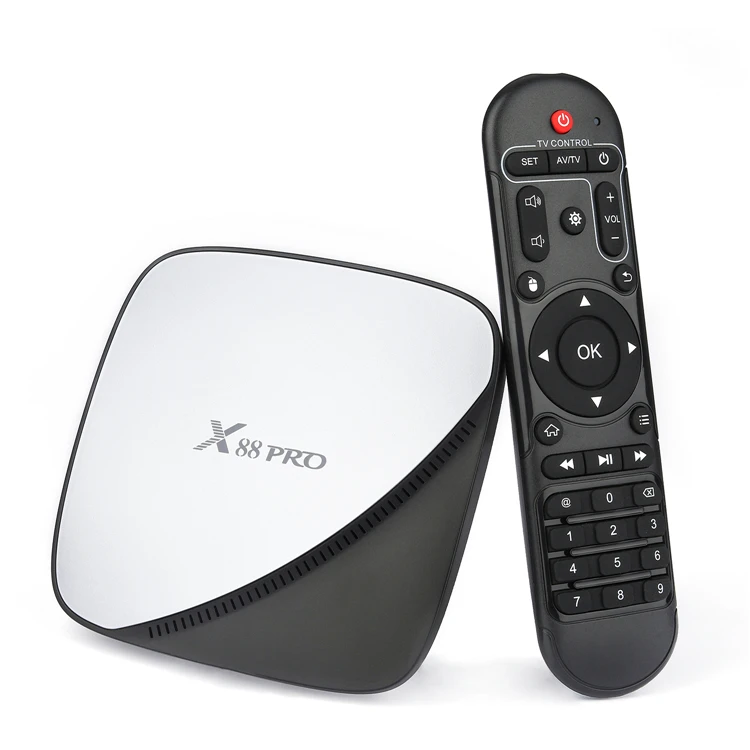 Оптом RK3318 2 4G 5G Wifi X88 pro Быстрый воспроизведение Android TV Box