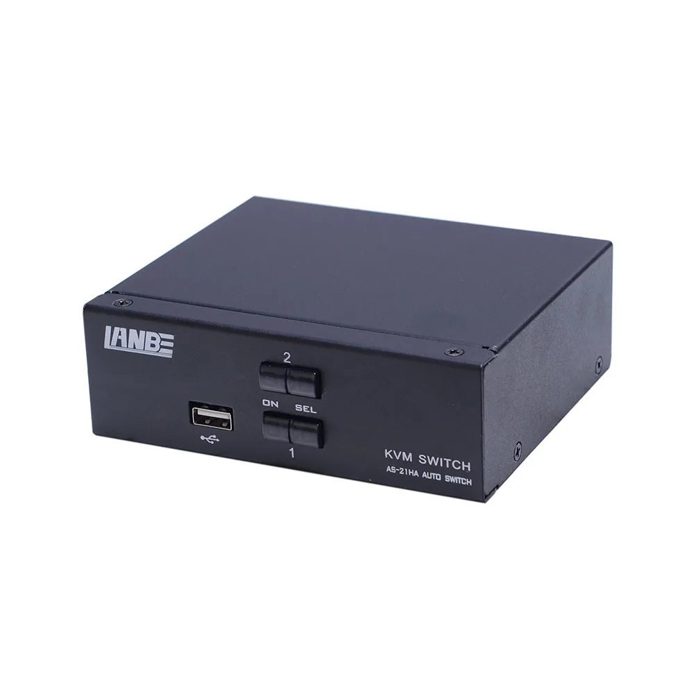 Professional R&D Center 4K@30fp Video Resolution Single Monitor 2 Port HDMI KVM Switch