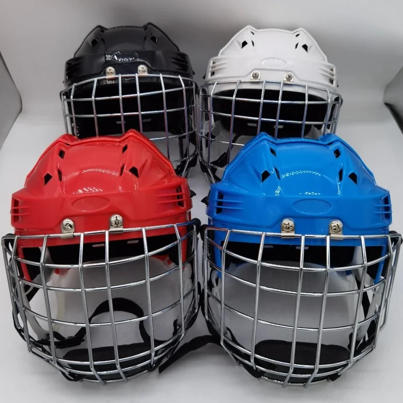 Wholesale customized Ice Hockey Helmet for Adult Children Kids OEM ODM hockey  helmet protection cascos de hockey casque de