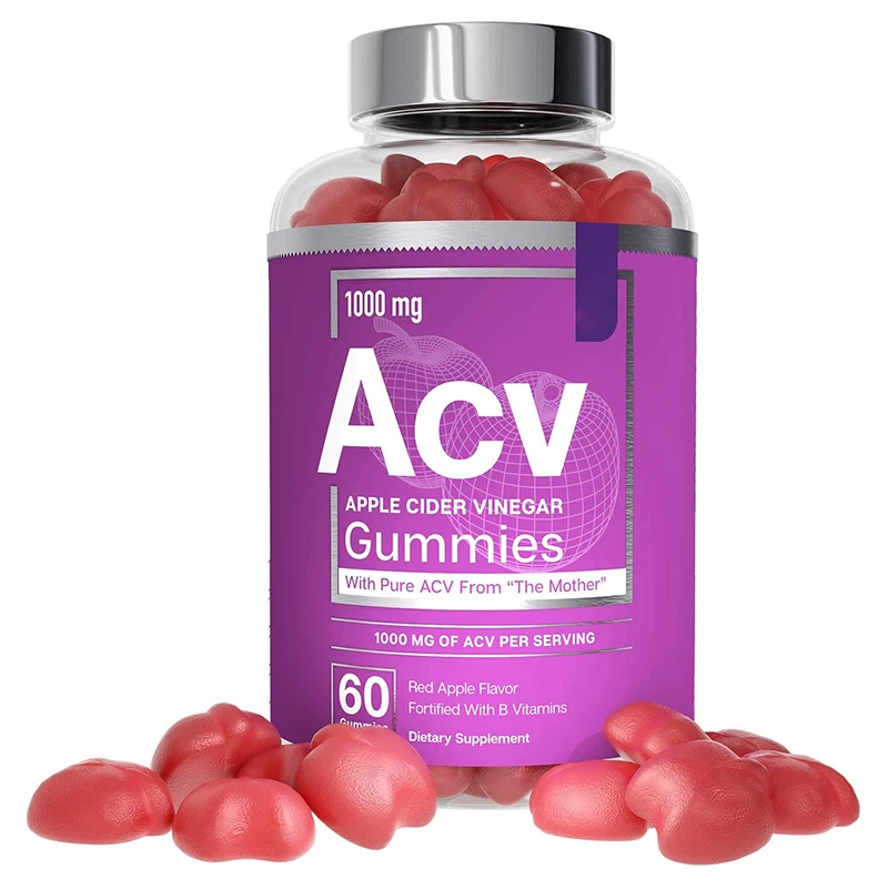 Factory Price OEM Services Private Label Digestion Support Weight Management Apple Cider Vinegar Gummies With Vitamins