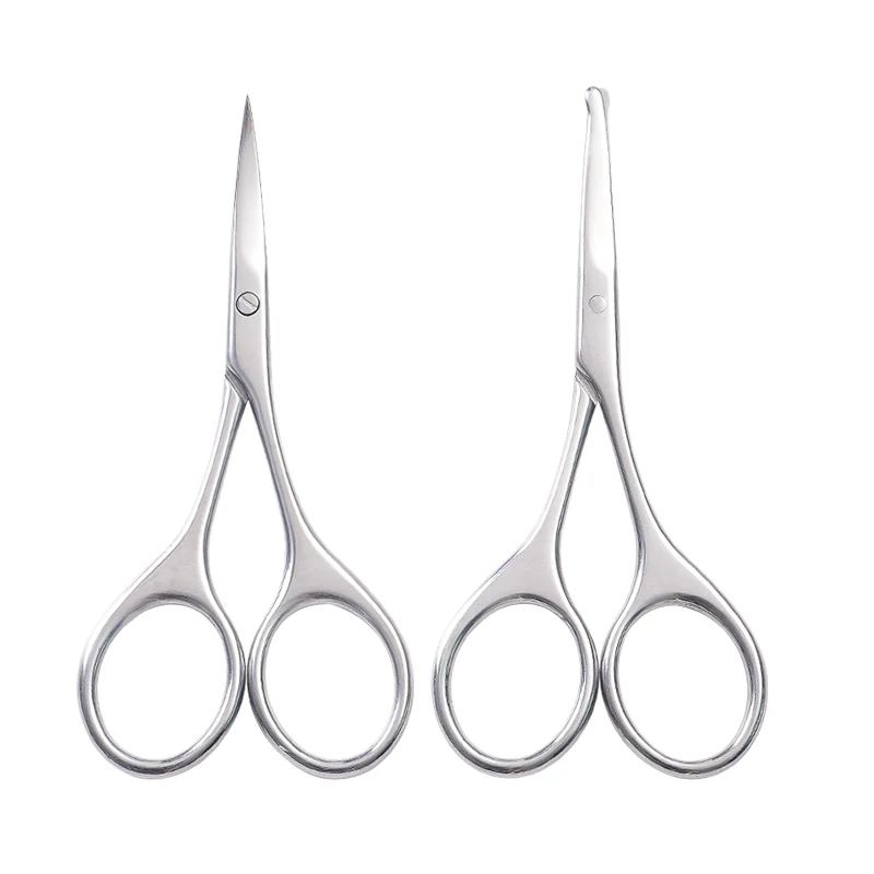 Multipurpose Stainless Steel Makeup Scissors  Pointed sharp Eyebrow  Nose  Thread Beard Eyelashes scissor For  Beauty treatment